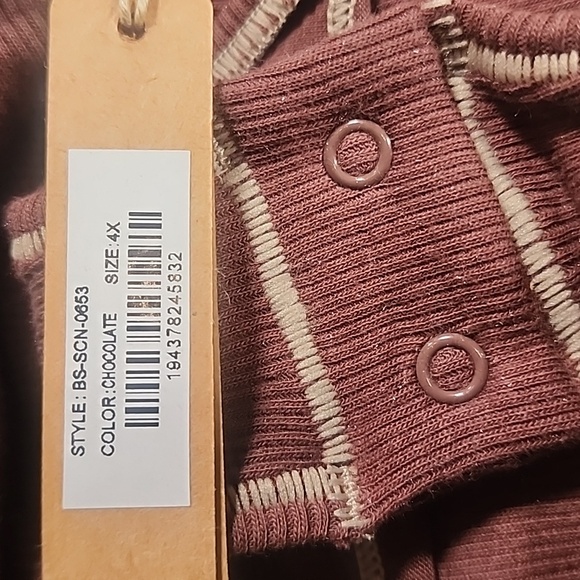 SKIMS COTTON RIB BODYSUIT/ CHOCOLATE/XXS, 4X/ NWT - Picture 8 of 12